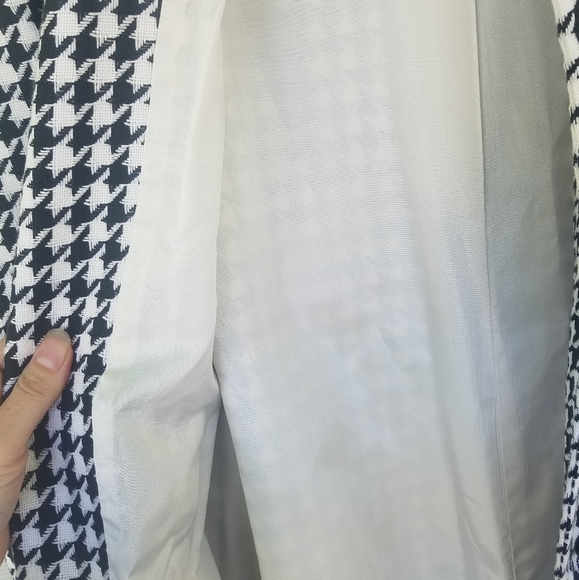 Vintage 60s Houndstooth Pattern Peacoat Thalhimers Mod Estimated S/M - Picture 14 of 16